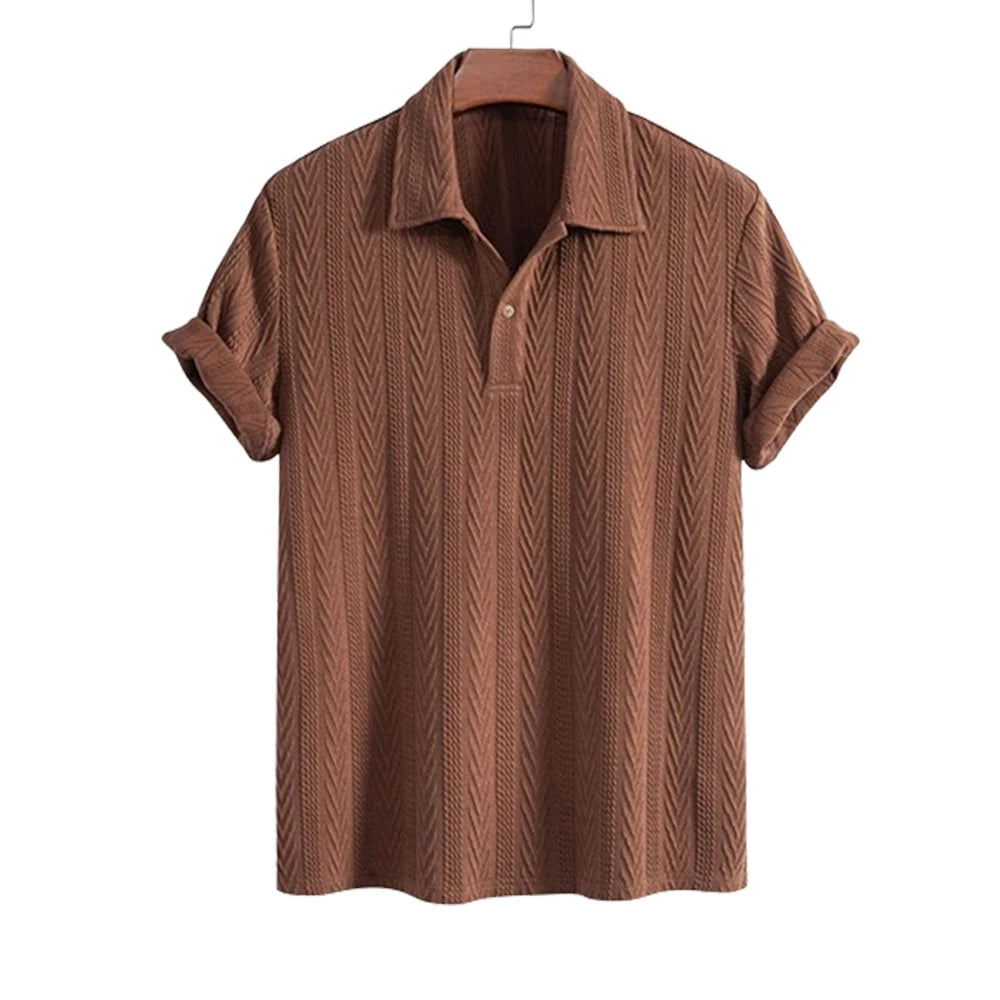 Men’s Jacquard Textured Polo