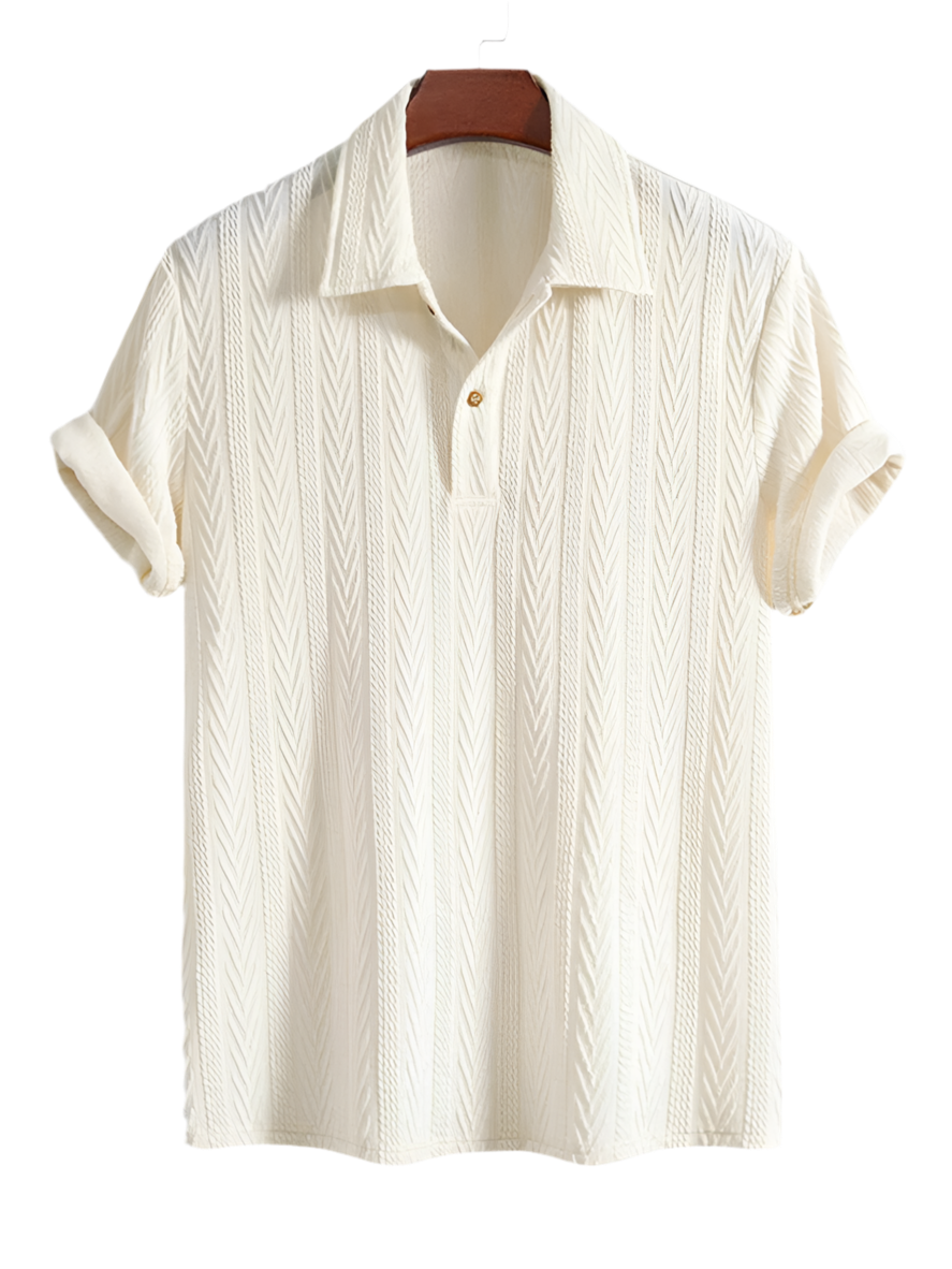 Men’s Jacquard Textured Polo