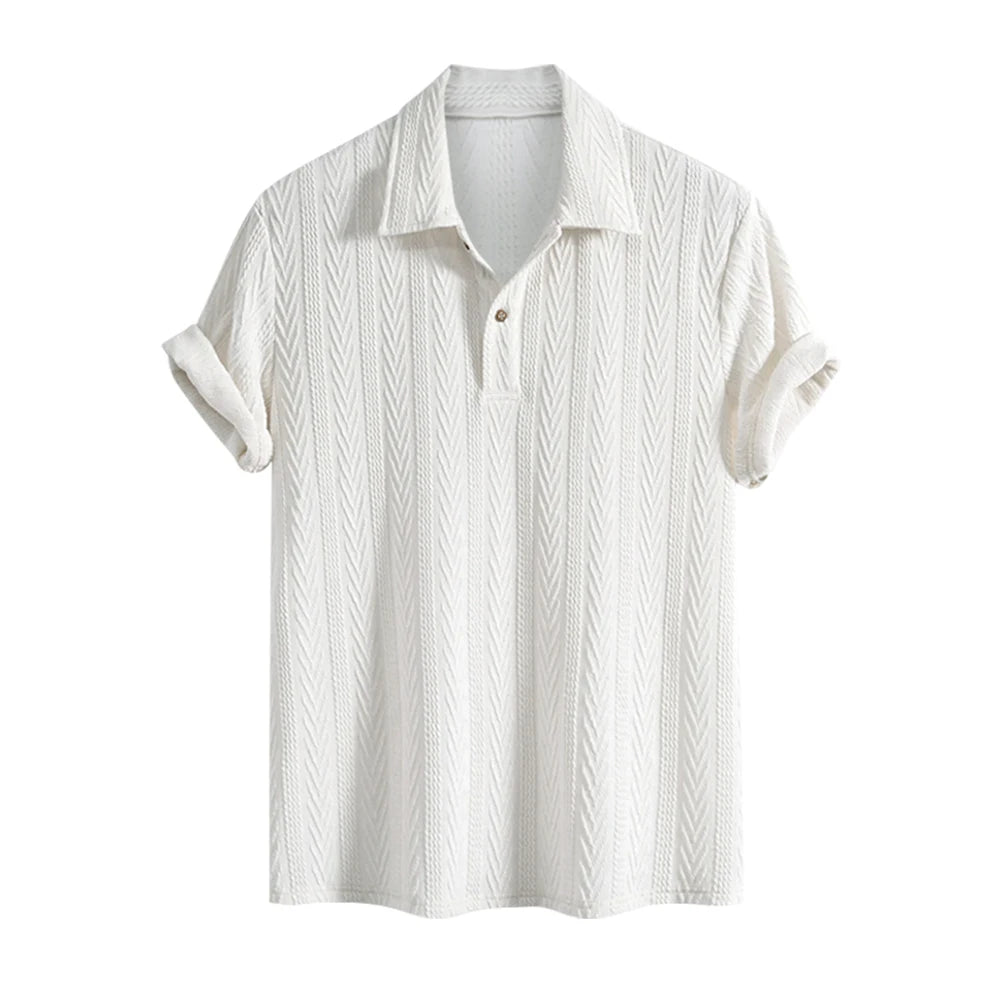 Men’s Jacquard Textured Polo